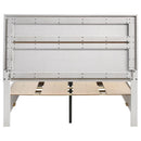 Miranda 51-inch Wood Full Storage Panel Bed White - Home & Sleep Outlet