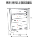 Miranda 5-piece Eastern King Bedroom Set White - Home & Sleep Outlet