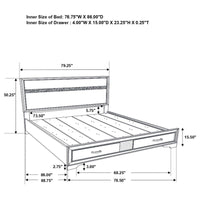Miranda 4-piece California King Bedroom Set White - Home & Sleep Outlet