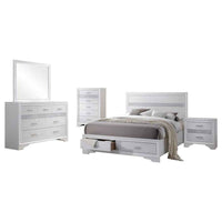 Miranda 5-piece California King Bedroom Set White - Home & Sleep Outlet