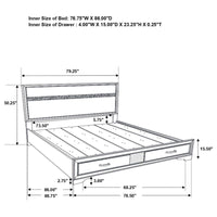 Miranda 5-piece California King Bedroom Set White - Home & Sleep Outlet