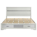 Miranda 51-inch Wood California King Storage Panel Bed White - Home & Sleep Outlet