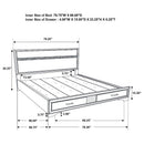 Miranda 51-inch Wood California King Storage Panel Bed White - Home & Sleep Outlet