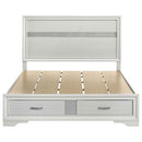 Miranda 51-inch Wood Queen Storage Panel Bed White - Home & Sleep Outlet