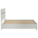 Miranda 51-inch Wood Queen Storage Panel Bed White - Home & Sleep Outlet