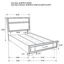 Miranda 4-piece Twin Bedroom Set White - Home & Sleep Outlet
