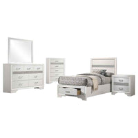 Miranda 5-piece Twin Bedroom Set White - Home & Sleep Outlet