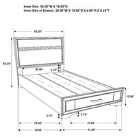 Miranda 5-piece Twin Bedroom Set White - Home & Sleep Outlet