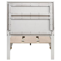 Miranda 51-inch Wood Twin Storage Panel Bed White - Home & Sleep Outlet