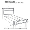 Miranda 51-inch Wood Twin Storage Panel Bed White - Home & Sleep Outlet