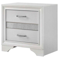Miranda 3-drawer Nightstand Bedside Table White - Home & Sleep Outlet