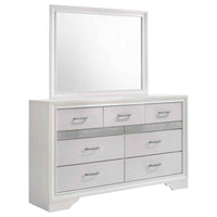 Miranda 7-drawer Dresser with Mirror White - Home & Sleep Outlet