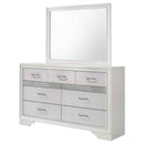 Miranda 7-drawer Dresser with Mirror White - Home & Sleep Outlet