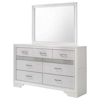 Miranda 7-drawer Dresser with Mirror White - Home & Sleep Outlet