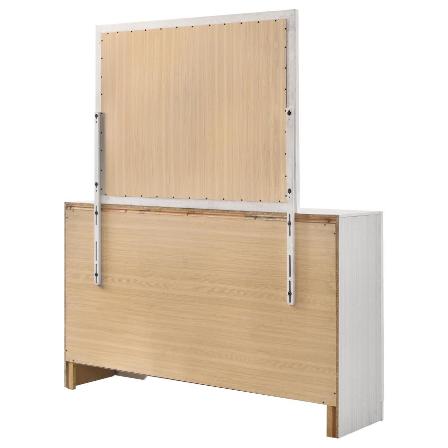 Miranda 7-drawer Dresser with Mirror White - Home & Sleep Outlet