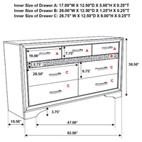Miranda 9-drawer Dresser White - Home & Sleep Outlet