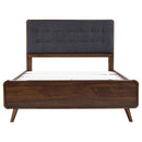 Robyn Wood Full Platform Bed Dark Walnut