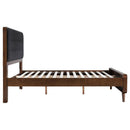Robyn Wood Full Platform Bed Dark Walnut