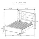 Robyn Wood Eastern King Platform Bed Dark Walnut
