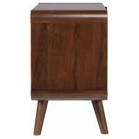 Robyn 2-drawer Nightstand Bedside Table Dark Walnut