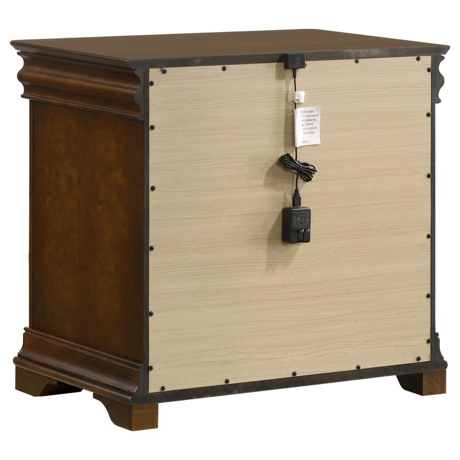 Garland 4-piece Eastern King Bedroom Set Brown Cherry