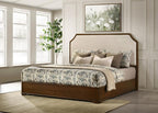 Home & Sleep Outlet - Garland 58-inch Eastern King Panel Bed Cream Brown Cherry