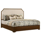 Home & Sleep Outlet - Garland 58-inch Eastern King Panel Bed Cream Brown Cherry