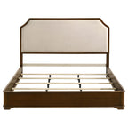 Home & Sleep Outlet - Garland 58-inch Eastern King Panel Bed Cream Brown Cherry