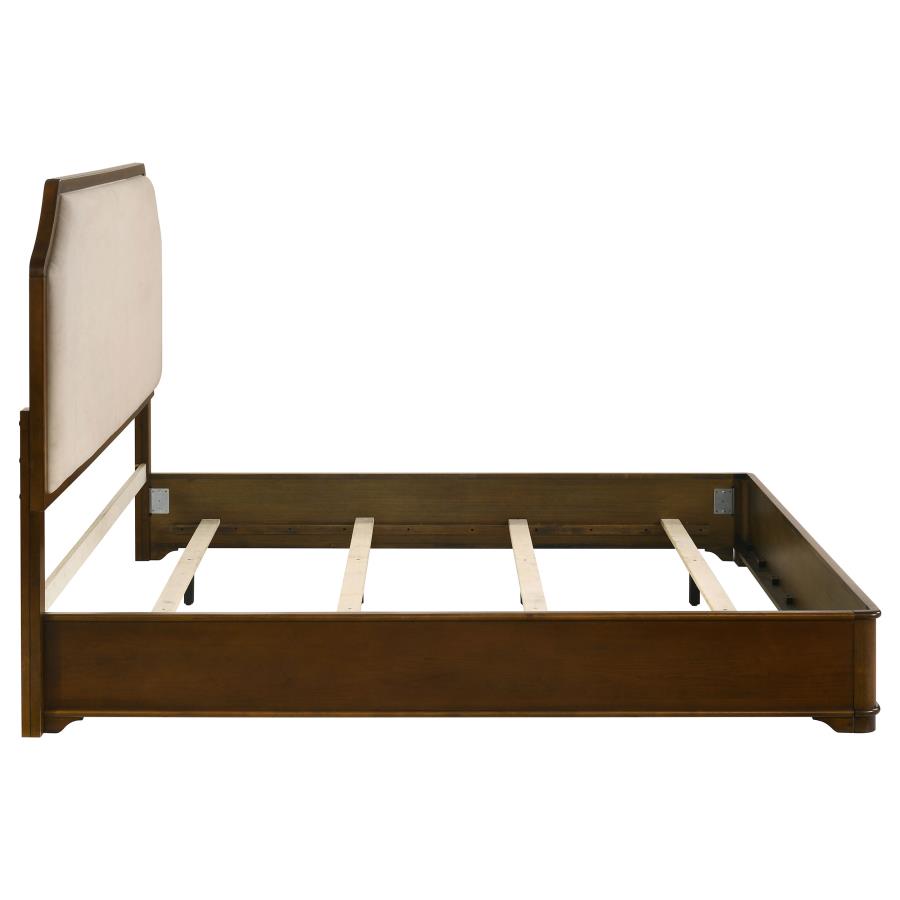 Home & Sleep Outlet - Garland 58-inch Eastern King Panel Bed Cream Brown Cherry