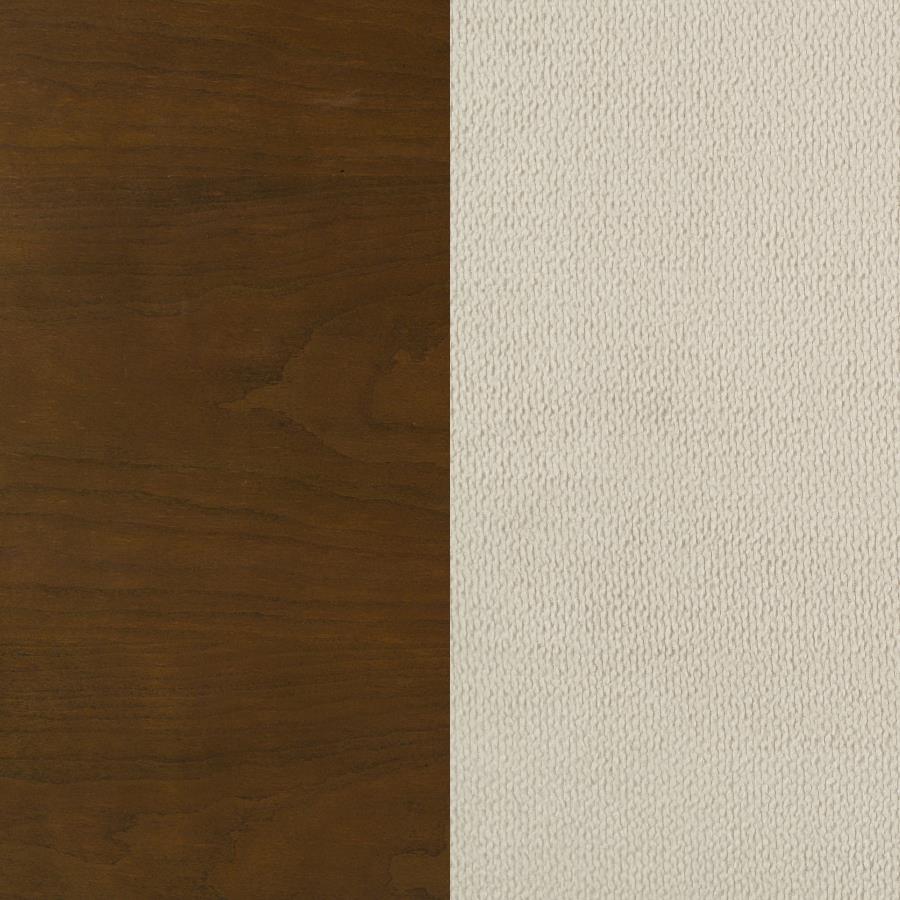 Home & Sleep Outlet - Garland 58-inch Eastern King Panel Bed Cream Brown Cherry