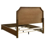 Home & Sleep Outlet - Garland 58-inch Queen Panel Bed Cream and Brown Cherry