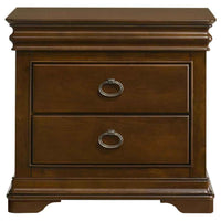 Garland 2-drawer Nightstand Bedside Table Brown Cherry