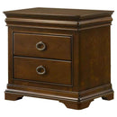 Garland 2-drawer Nightstand Bedside Table Brown Cherry