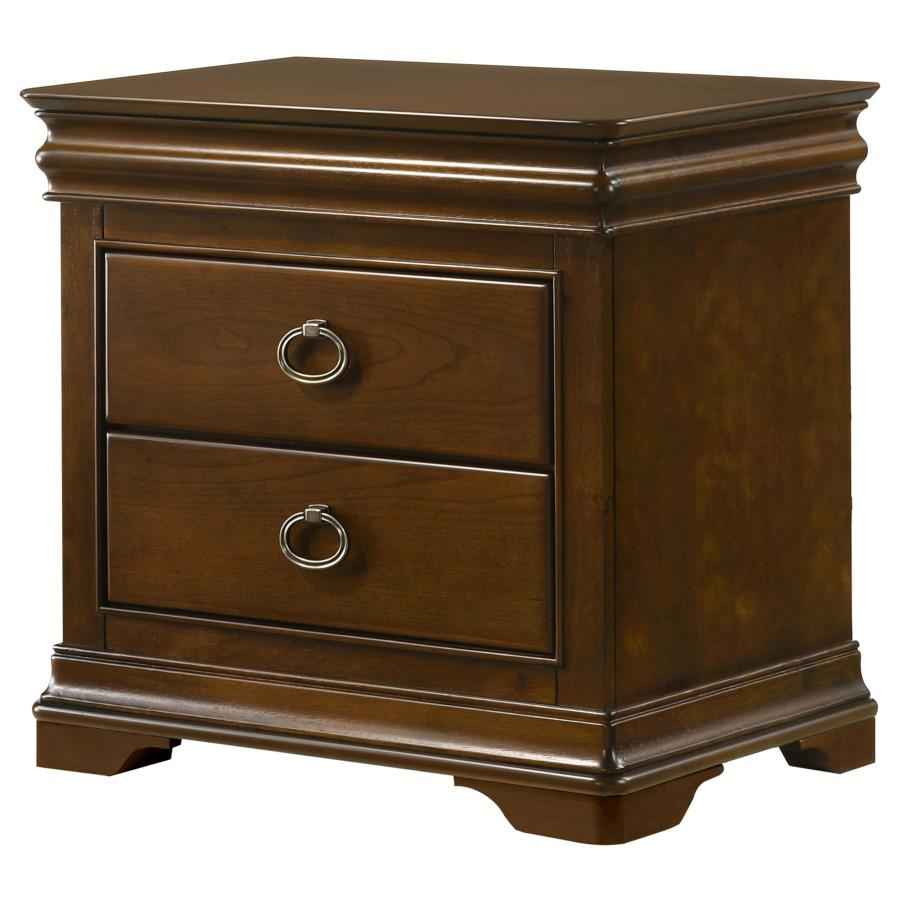 Garland 2-drawer Nightstand Bedside Table Brown Cherry