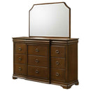 Garland 9-drawer Bedroom Dresser with Mirror Brown Cherry
