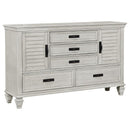 Franco 4-piece Eastern King Bedroom Set Distressed White