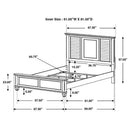Franco 5-piece Queen Bedroom Set Distressed White