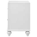 Barzini 2-drawer Nightstand White