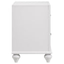 Barzini 2-drawer Nightstand White