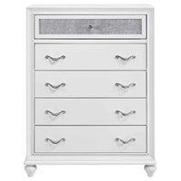 Barzini 5-drawer Bedroom Chest White