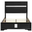 Miranda 54-inch Upholstered Full Panel Bed Black