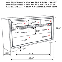 Miranda 4-piece California King Bedroom Set Black