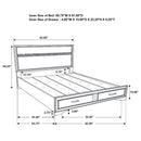 Miranda 51-inch Wood Queen Storage Panel Bed Black