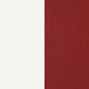 Retro 5-piece Oval Dining Table Set White and Red