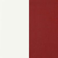 Retro 5-piece Oval Dining Table Set White and Red