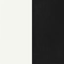 Retro 5-piece Oval Dining Table Set White and Black
