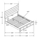 Brantford 4-piece Queen Bedroom Set Barrel Oak