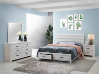 Brantford 4-piece Eastern King Bedroom Set Coastal White