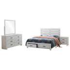 Home & Sleep Outlet - Brantford 4-piece Eastern King Bedroom Set Coastal White