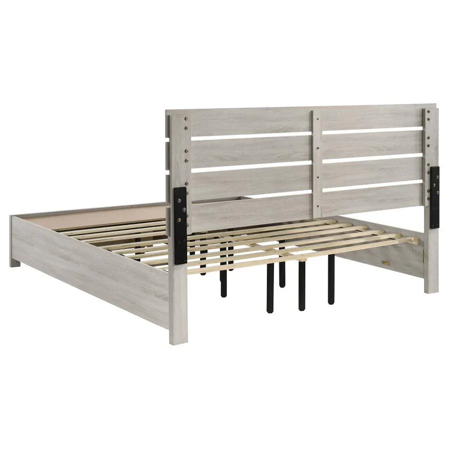Home & Sleep Outlet - Brantford 4-piece Eastern King Bedroom Set Coastal White